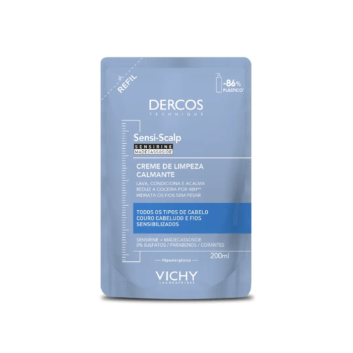 Creme de Limpeza Calmante Vichy Dercos Sensi-Scalp Refil 200mL - Imagem 1